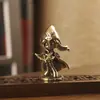 Atirador de Gelo de Latão Ah'Chee LOL Figura de Desenho Animado Boneca Criativa Artesanato Decorativo Vintage para Desktop Ornamento