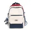 Mochilas Escolares Transfronterizas para Estudiantes de Secundaria y Preparatoria, Mochilas Casuales Simples para Viaje, Mochilas Japonesas de Pareja de Aspecto Moderno y a la Moda