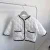 Elegante abrigo de algodón para niñas 2023 invierno nuevo grueso acolchado chaqueta infantil elegante abrigo para bebé abrigo de algodón