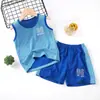 Roupas Infantis, Camisetas de Manga Curta Finas de Verão para Meninos, Shorts Esportivos, Roupas de Malha de Secagem Rápida para Meninas, Roupas de Verão para Crianças de Tamanho Médio e Grande