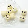 Cabeza de Gato Linda y Adorable de Ojos Grandes Cuentas Sueltas Cuentas de Búho Material Acrílico DIY Pulsera Cadena de Teléfono Cuentas