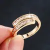 Lujo ligero estilo minimalista exquisito circón microincrustado anillo abierto ajustable para pareja personalidad nicho versátil joyería de mano para el día a día