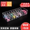 Caja de almacenamiento de accesorios para el cabello de acrílico, caja transparente para guardar diademas, contenedor para bandas para el cabello con 10 compartimentos