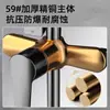 Grifo Negro de Cobre para Ducha, Artefacto de Baño, Calentador de Baño, Boquilla, Cabezal de Ducha a Presión para Baño, Juego Completo