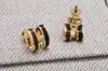 25 Nuevos Modelos Collar H Mini Pop Doble Color Au750 con Acabado de Esmalte de Alta Gama, Aretes Mini H Doble Color y Cadena para Clavícula