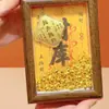 Adornos de Marco de Fotos de Oro Puro 999 Oro de Tesorería Cada Vez Mejores Oficina Dormitorio Escritorio Mesa Souvenirs Navideños