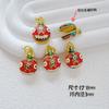 Arena Antigua Ya Oro Estilo Chino Danza del León Colgante DIY Pulsera de Cuentas Pulsera de Cuentas Accesorios Al por Mayor