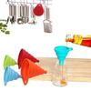 Embudo de Silicona de Grado Alimenticio Listo para Usar para Cocina, Almacenamiento Conveniente, Embudo de Aceite de Silicona, Embudo para Vino, Embudo Dispensador, Antibacteriano y Seguro