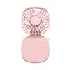 Mini Ventilador de Cuello Plegable Recargable por USB de Mano Creativo de Escritorio Oficina Portátil de Bolsillo Ventilador Transfronterizo