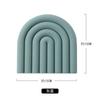 Tapete Térmico Arcoíris Nórdico Transfronterizo, Tapete Grueso para Cazuela, Salvamanteles Térmico para Mesa de Cocina, Posavasos Irregular de Silicona