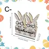 Porta Servilletas de Madera Temático del Conejo de Pascua Transfronterizo, Almacenamiento y Decoración de Madera Prácticos Dos en Uno Decoración de Mesa