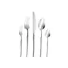Faca, Garfo e Colher de Aço Inoxidável Finos em Formato de Cintura, Colher de Sobremesa, Talheres de Aço Inoxidável, Conjunto de Faca e Garfo para Bife Estilo Ocidental de Hotel