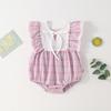 Roupas de Verão Novas Hayi para Menina 2022 Roupas de Verão para Menina Famosa na Internet Estilo Ocidental para Crianças Roupa de Escalada Conjunto Coreano Xadrez de Duas Peças