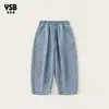 Pantalones Casuales de Verano para Niños Yingsibo para Niños, Pantalones Delgados Rectos Anti-Mosquitos, Jeans para Niños