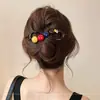 Pinza para el pelo de cuentas estilo coreano para mujer, pinza de tiburón elegante, pinza de torsión, accesorio para el pelo de Yiwu, pasador