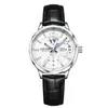Reloj de Pulsera de Moda de Negocios Cronógrafo de Cuero Luminoso de Venta Caliente Transfronteriza, Reloj de Pulsera Versátil de Uso Diario de Bajo Perfil de Moda
