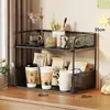 Porta-copos estilo japonês, organizador de mesa, prateleira de armazenamento em níveis para copos na mesa de jantar, um item essencial para organizar copos, prateleira de cozinha