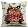 Fronha de Natal nova transfronteiriça, sem enchimento, para uso doméstico, criando uma atmosfera festiva, almofada decorativa, fronha de almofada para carro