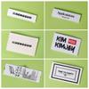 Collar Etiqueta Personalizada Serigrafía Impresión de Cinta Marca de Serigrafía Marca Etiqueta de Tela Cinta Guangzhou Marca Algodón Mate Algodón Puro