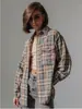 Chaqueta Camisa de Cuadros Diseño Primavera y Otoño Nueva para Mujer Holgada Casual Cubre Piel Longitud Media
