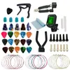 Set de Accesorios para Guitarra Más Vendidos en Amazon Transfronterizo: Capo de Guitarra, Afinador, Cuerdas, Púas, Pines de Cuerda, Protectores de Dedos