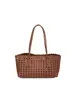 Bolso de hombro tejido para mujer, nuevo modelo de verano, bolso tote de gran capacidad, bolso de mano calado, bolso tipo cesta para madre e hija, bolso de moda para ir al trabajo