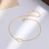 Pulsera de Corazón Hueco de Plata de Ley S925 para Mujer, Cadena Fina Simple Estilo Ins, Moda y Alta Gama, Joyería Chapada en Oro de 18 Quilates al por Mayor