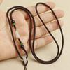 Cuerda de collar con hebilla de seguridad de jade natural unilateral, cordón para colgante de jade Hotan dorado DIY, ventas directas de fábrica