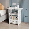 Mesa de noche simple, Gabinete de almacenamiento para dormitorio, Mesa de centro para sala de estar, Mesa lateral para sofá de apartamento pequeño, Estante de almacenamiento mini simple