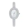 Reloj Missfox Moda Exquisito Oval Gama Alta Aliento de Bebé Incrustado con Diamante de Zirconio Pulsera para Mujer