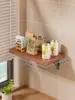 Prateleira de mesa dobrável de parede para uso doméstico, mesa de jantar pequena, escrivaninha de parede, painel de armazenamento, prateleira linear de cozinha, bancada