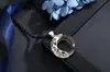 Colar de Prata de Lei S925 com Doze Signos do Zodíaco, Personalizado Simples com Pedra Olho de Gato, Corrente de Clavícula Tendência, Pingente de Prata Pura para Homens e Mulheres