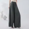 Danza Moderna Danza Callejera Hip Hop Danza de Moda Pantalones de Pierna Ancha Scimitar para Mujer Danza China Deportivos Yoga Pantalones de Práctica de Danza Clásica