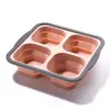 Molde de Silicona Plegable Amazon Fácil de Desmoldar para Hornear Molde para Pastel de 6 Enlaces 12 Enlaces Molde para Pastel Cuadrado
