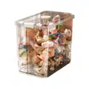 Caja de Almacenamiento Transparente para Juguetes y Snacks Infantiles, Caja Ciega Extra Grande, Figuras Lindas, Accesorios Hechos a Mano, Contenedor de Almacenamiento de Plástico