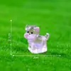 Novo produto transfronteiriço: figuras de filhotes luminosas e fofas, mini decorações adoráveis, enfeites DIY, acessórios para pendurar e figuras para paisagens em miniatura