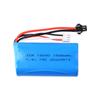 Ventas de fábrica de batería de litio de 7.4V 1500mAh con Weili 12402a 12428 coche de control remoto de alta velocidad cilíndrica 18650
