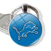 Venda Quente Transfronteiriça NFL Time Pedra Preciosa 32 Logos de Equipe de Futebol Americano NFL Pingente Anel em Relevo Pingente de Chaveiro