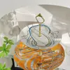 Serie de Báculos de Lujo Ligero Estilo Europeo Transfronterizo Juego de Café Plato para Comida Occidental Tazón Cuchara Porcelana Fina Platos para Bocadillos de Té de la Tarde Plato de Cuerda