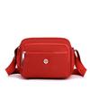 Bolsa para Teléfono Móvil de Color Sólido Bolso Cruzado Bolso Pequeño Nylon Simple para Personas de Mediana Edad y Mayores Mini Moderno Bolso Cruzado con Cremallera Billetera para Monedas