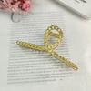 Clip de metal coreano para la cabeza, accesorio para el cabello con bola y lazo pequeño de aleación, ideal para flequillo de celebridades cibernéticas.
