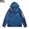 Roupas Rústicas de Casal para Outono e Inverno ao Ar Livre Casaco Jaqueta Feminina Estilo Semelhante Terno Feminino Respirável Esportivo Três em Um à Prova de Vento