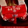 Novo Envelope Vermelho de Tecido Especial para Casamento, Envelope Vermelho Bordado para Noivado, Cerimônia do Chá de Casamento, Taxa de Mudança para os Pais, Envelope Vermelho de 10.000 Yuan