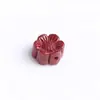 Acessórios de Cinábrio flor lótus de neve rosa contas espalhadas gota pequena cordão trançado à mão DIY material para pulseira