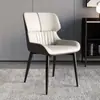 Cadeira de Jantar Estofada com Blocos de Cor Verticais Minimalistas Cadeira com Encosto Laranja de Luxo Leve Sala de Jantar de Apartamento Pequeno Hotel de Luxo Negociação Comercial