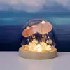 Lámpara de Noche Creativa de Hongo con Forma de Concha Adornos Luminosos Decoración para Estudio Dormitorio Adornos DIY Hechos a Mano Regalos de Cumpleaños