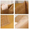 Bolsas de Tote Personalizadas, Bolsas de Lino para Compras, Bolsas Tejidas, Bolsas de Mano, Bolsas de Almacenamiento de Gran Capacidad