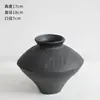 Vaso Cerâmico Estilo Silencioso Vaso de Cerâmica Grossa Arranjo de Flores Retrô Nostálgico Feito à Mão Decoração de Pousada Hotel Zen Novo Estilo Chinês