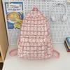Mochila escolar a cuadros fresca y artística de estilo japonés para estudiantes de secundaria, mochila de viaje para otoño e invierno
