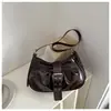 Rebites de Comércio Exterior Estilo Coreano Retrô Fábrica de Origem 2026 Nova Elegante Bolsa para Ir ao Trabalho Baguete Sob o Braço Ombro Único Bolsa Feminina